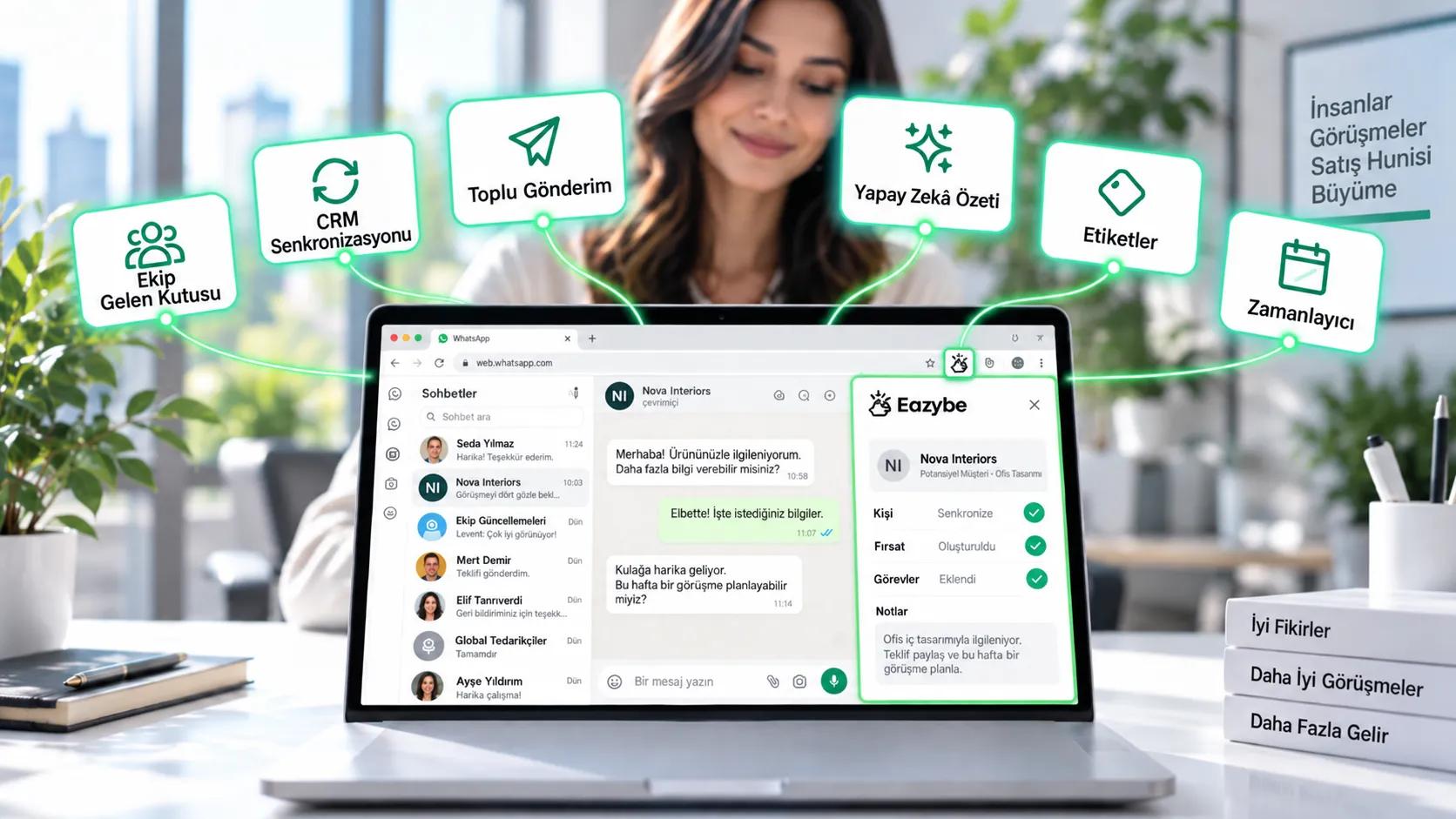 WhatsApp Chrome eklentisinin temel özellikleri