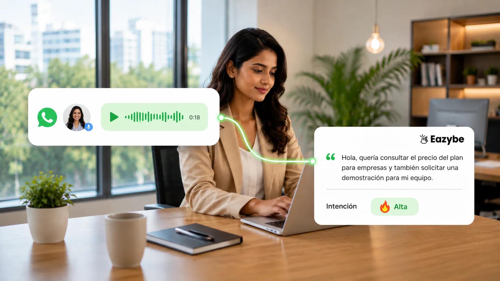 Análisis de notas de voz con inteligencia conversacional