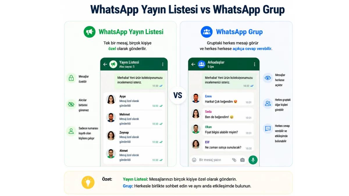 WhatsApp'ta Yayın Özelliği