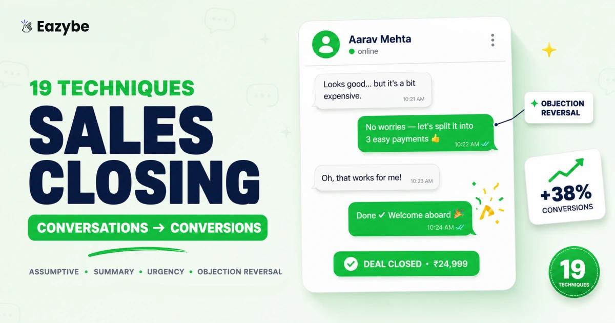 19 Sales Closing Techniques