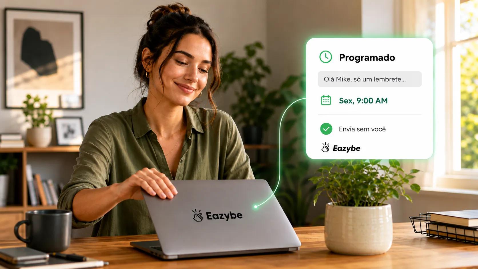 Agendando uma mensagem de WhatsApp na web