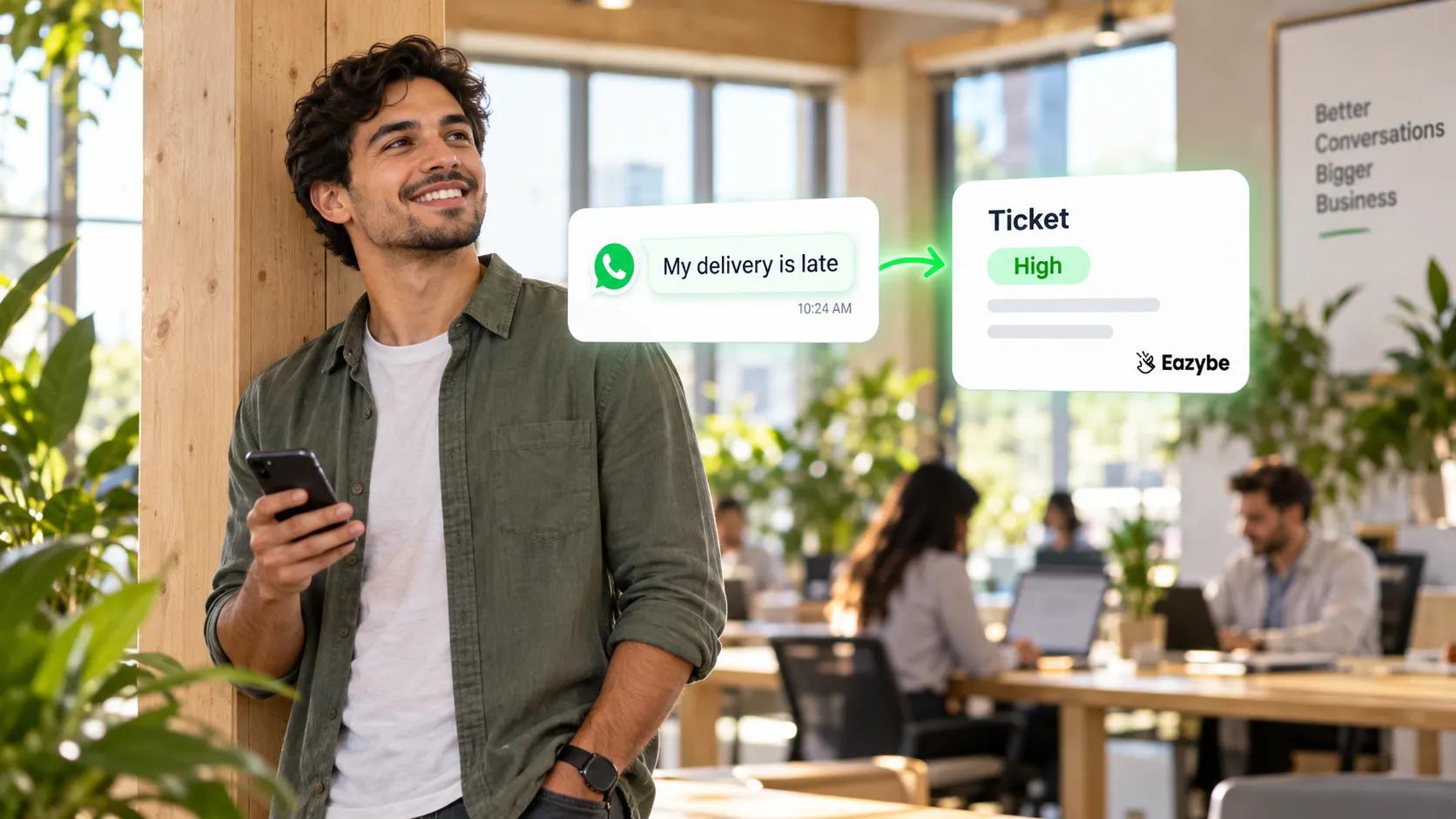Automatic ticket from WhatsApp group