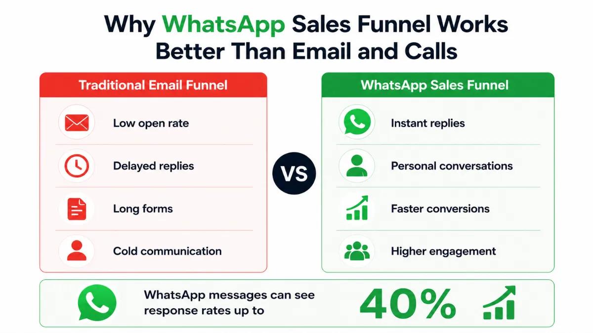 WhatsApp Sales Funnel Works Better Than Email And Calls