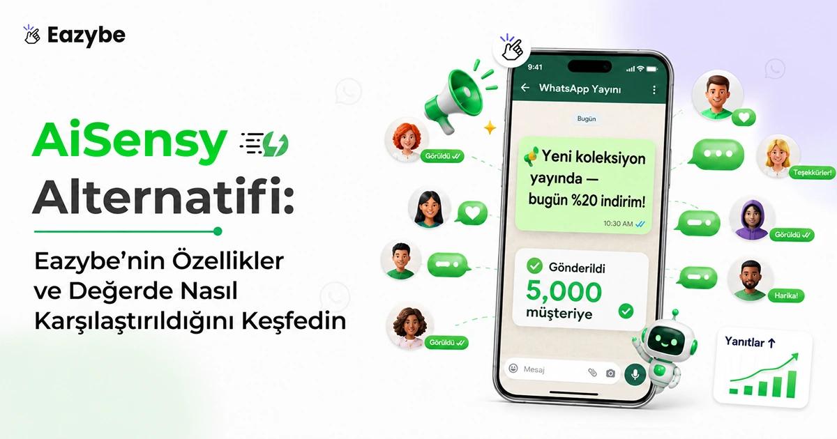 Eazybe vs AiSensy: Satış İçin Daha İyi Bir AiSensy Alternatifi