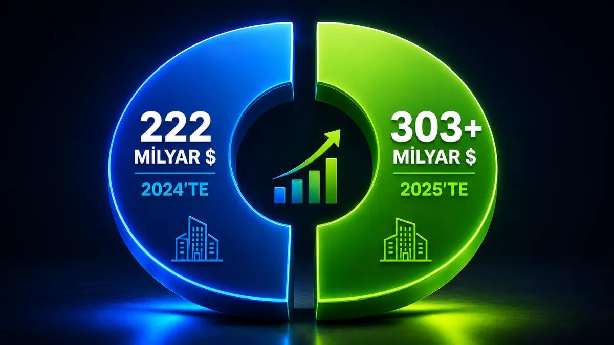 Küresel gayrimenkul yapay zeka pazarı 2024'te 222 milyar dolardan 2025'te 303 milyar dolara yükseldi