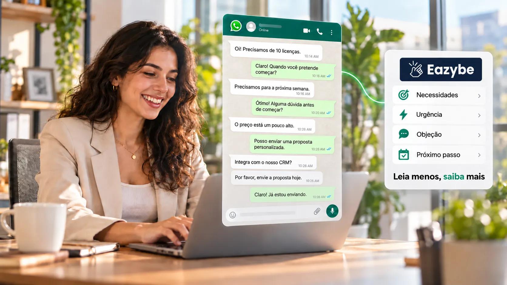 Resumo de conversas do WhatsApp com IA
