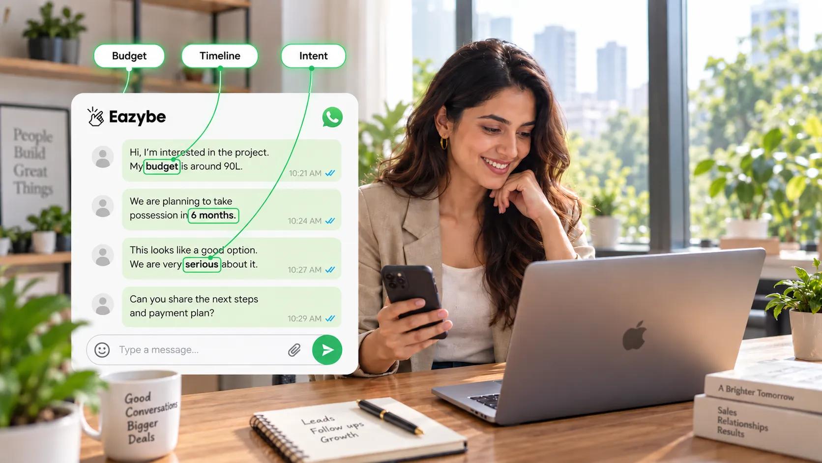 WhatsApp lead qualification signals