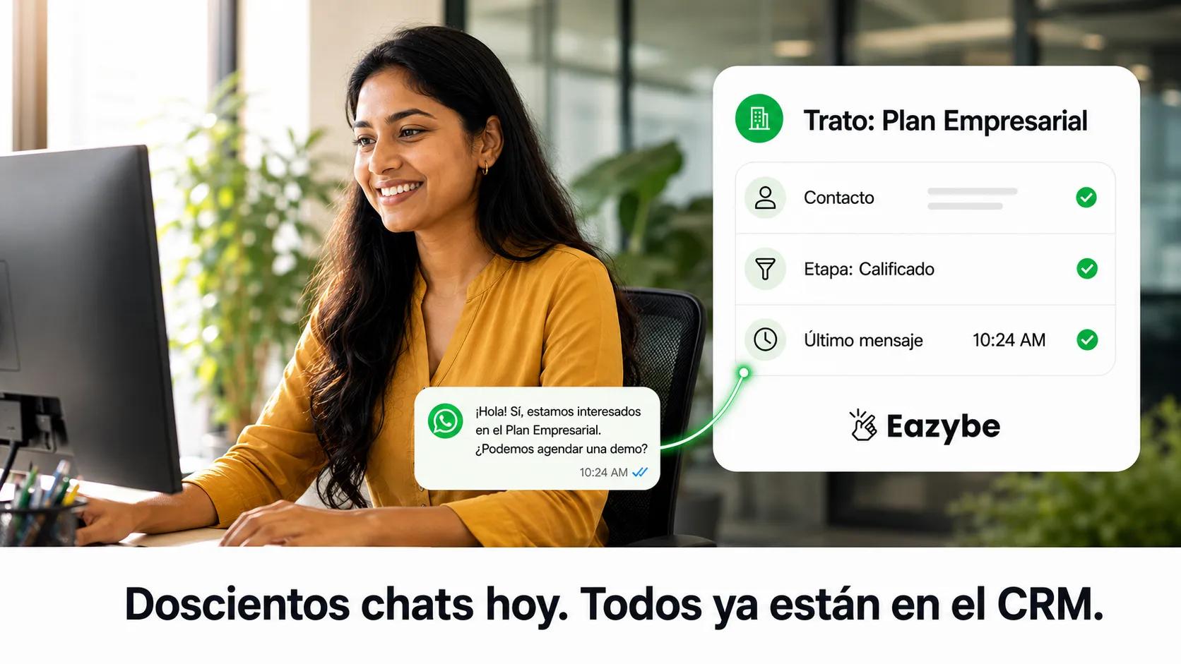 Sincronización de chats de WhatsApp con el CRM
