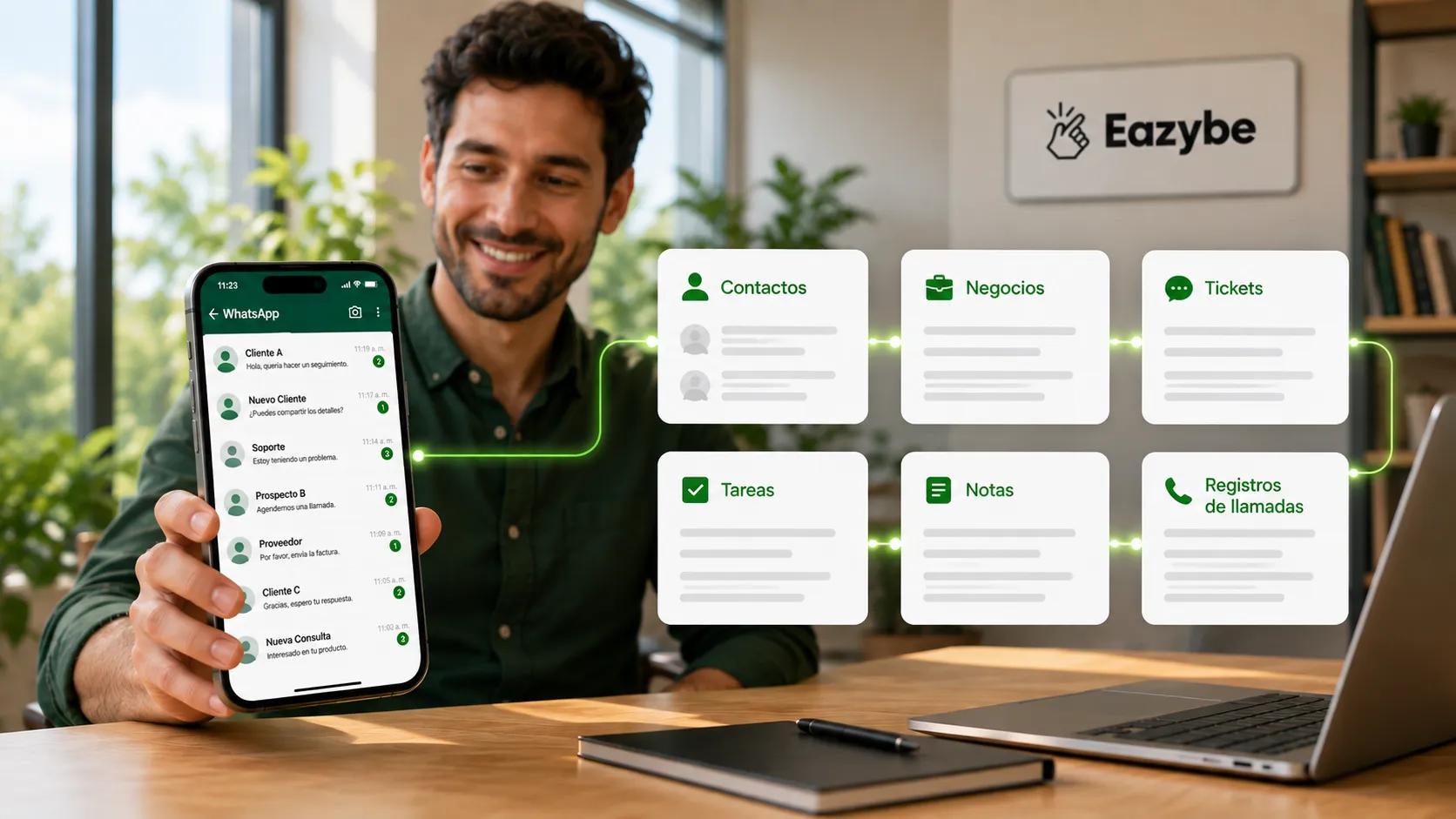 Objetos de HubSpot actualizándose desde WhatsApp