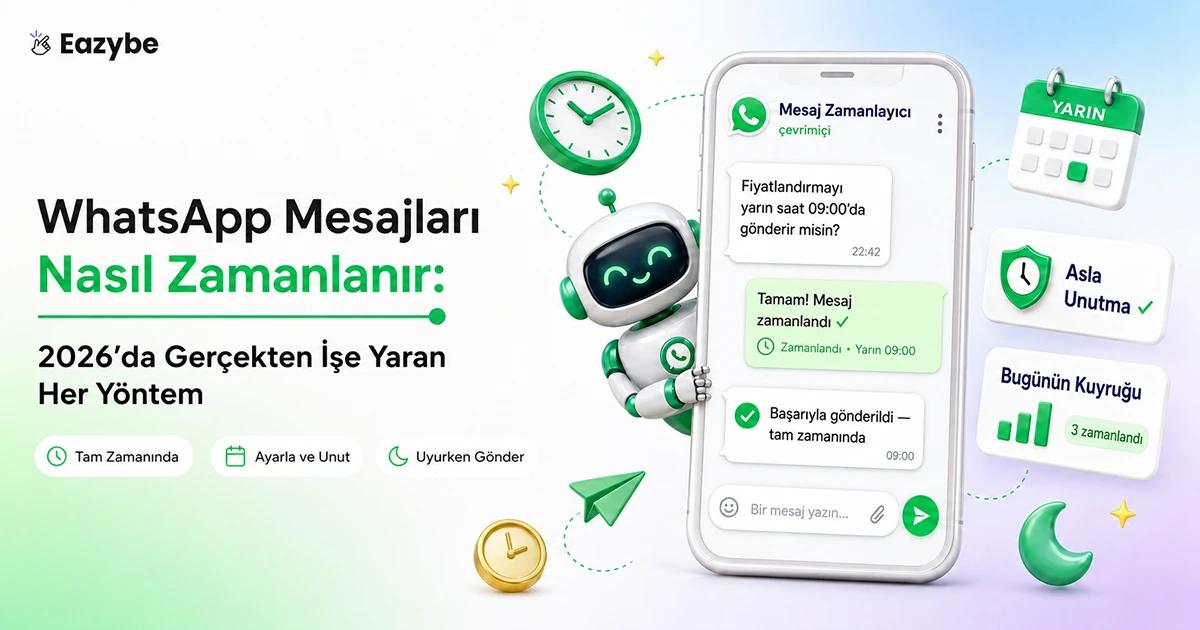 WhatsApp mesajlarını zamanlama