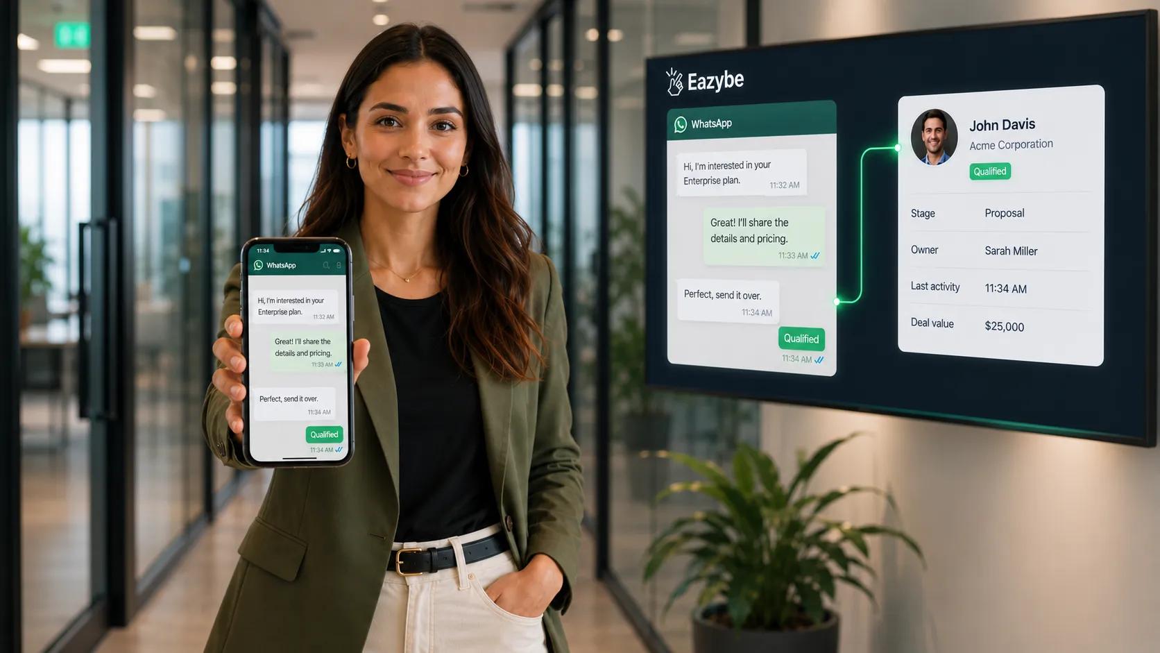 WhatsApp chat qualifying a deal, the channel most revenue intelligence platforms miss