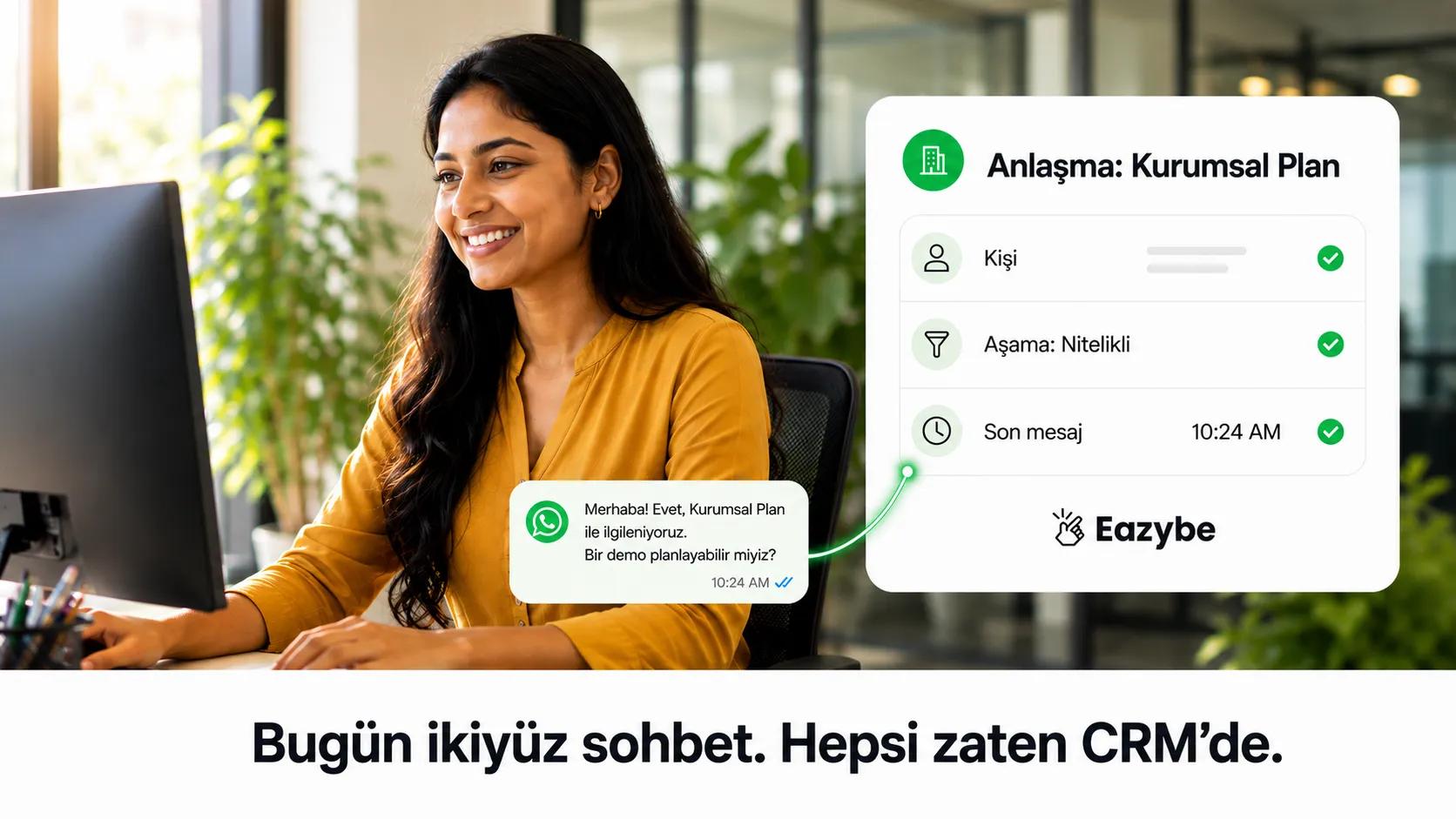 WhatsApp sohbetlerinin CRM ile senkronu