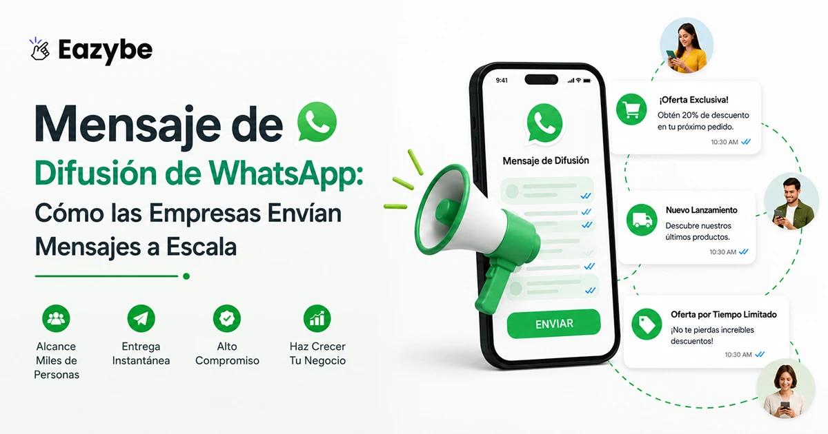Mensaje de transmisión de WhatsApp: cómo las empresas envían mensajes a escala
