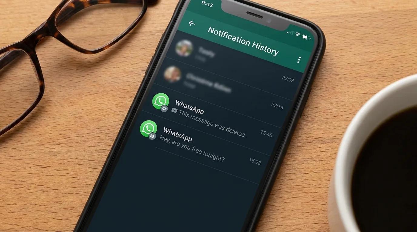 Método 3: ver mensagens excluídas do WhatsApp usando o histórico de notificações
