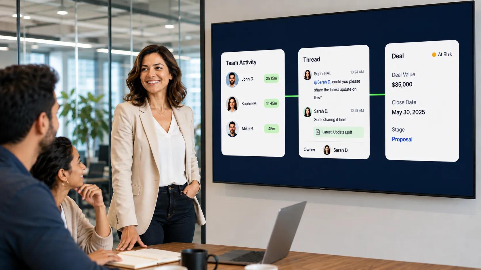 Manager team activity dashboard