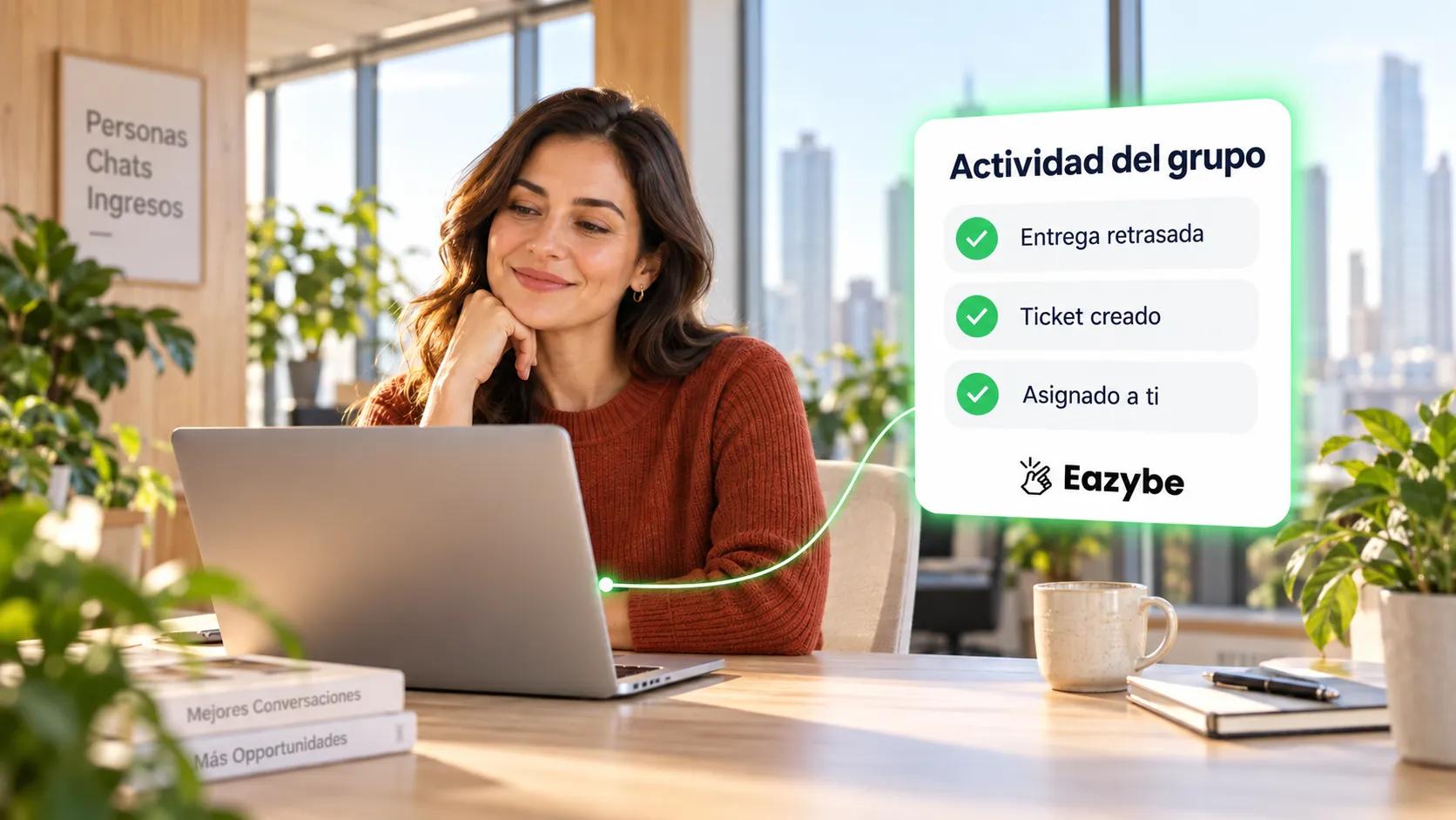 Seguimiento de la actividad de grupos de WhatsApp