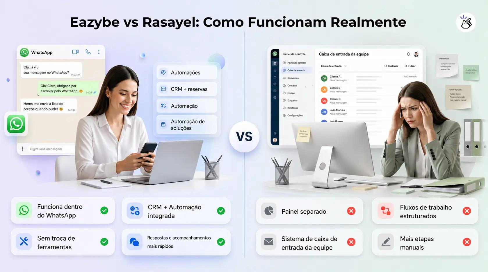 Quem deve escolher Eazybe vs Rasayel