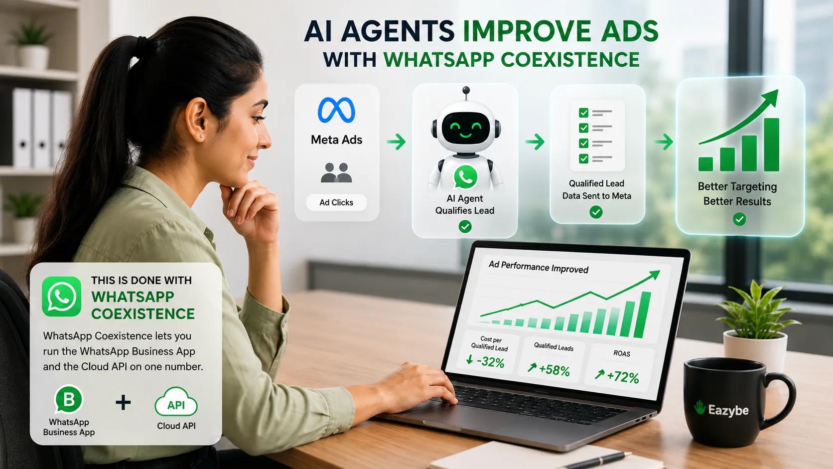 AI agents improve Meta ads with WhatsApp Coexistence