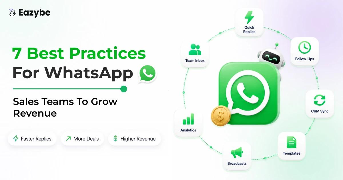 7 Best Practices For WhatsApp Sales Teams To Grow Revenue