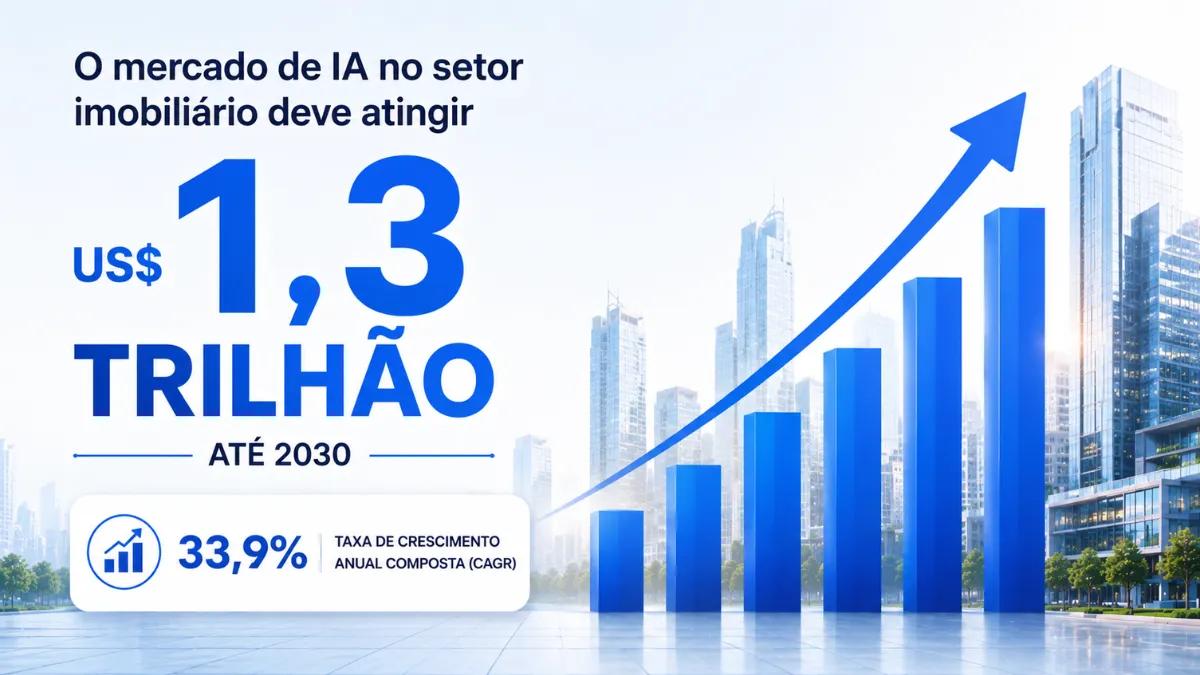 Agente de IA para gráfico de crescimento do mercado imobiliário