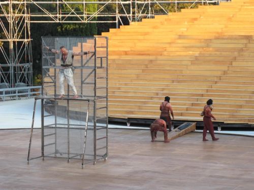 Performance of Aeschylus's Prometheus Unbound, 2013. Directed by Claudio Longhi