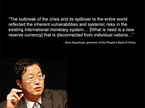 "The dollar has to be abandoned". What you see is a push back of the American position.