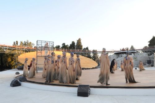 Performance of Aeschylus's Prometheus Unbound, 2013. Directed by Claudio Longhi