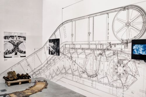 Room Twelve: Escalator ...born with the rush of industrial inventiveness and the science fiction of the 19th century, the escalator is, at first, literally an attraction at the great expositions of the turn of the century. Seamless assisted ascent becomes a universal standard for shoppers.