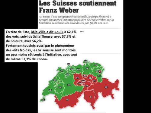 Because of the immigration in the countryside there is also an influx, a migration of complete populations to the countryside.