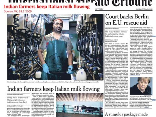 An increase in agriculture, therefore an incredible increase in immigration: this is an Indian manning a milk farm in Italy...