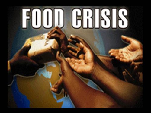 It becomes the total subject of speculation as well as the territory of an extreme food crisis...