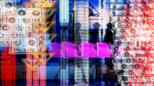 2008 SS Prada Real Fantasies, digital collage