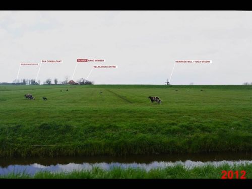 These weren’t farms, but a recruitment office, a tax consultant and a band member, a heritage mill, relaxation center and a yoga studio.