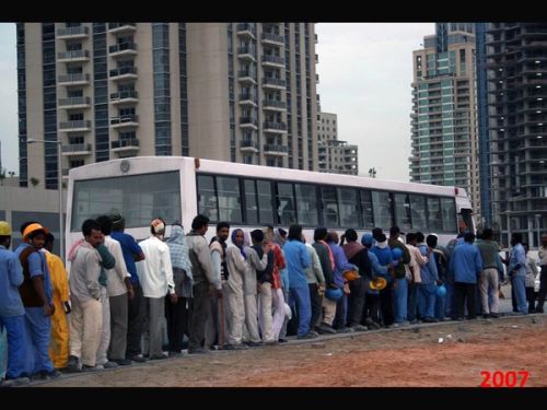 So the countryside is perhaps so far the most contested and emotive field and we are basically trained at this point to be indignant of workers’ conditions in cities like Dubai, but so far working conditions in the countryside escape us.