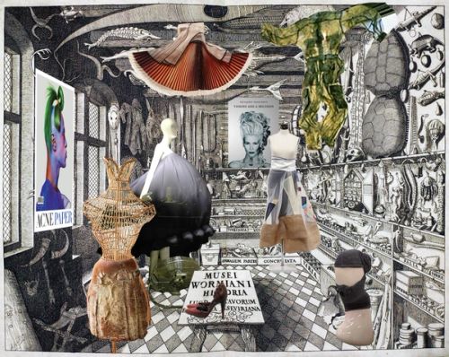 Shops as small wunderkammers, early collage