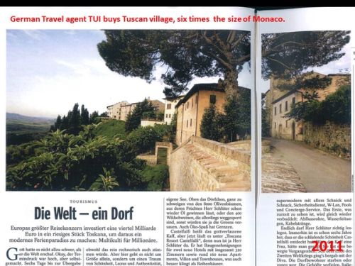 That happens at enormous scales where entire villages in Tuscany are now bought by German tourist agencies...