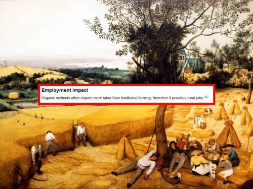 There is a paradoxical situation: the fewer the people, the more is produced. This used to be the life of the farmer in the 17th century.