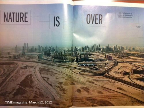 It’s no surprise nature is over.