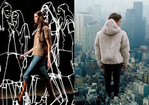 2007 FW Prada Real Fantasies, handmade collage and digital illustration