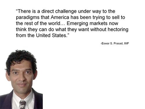 "America can no longer dictate".