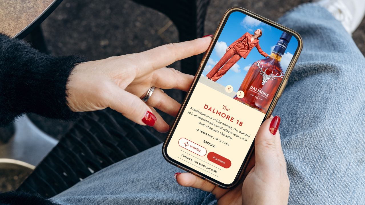 Dalmore featuring a modern headless CMS and membership sign-up interface