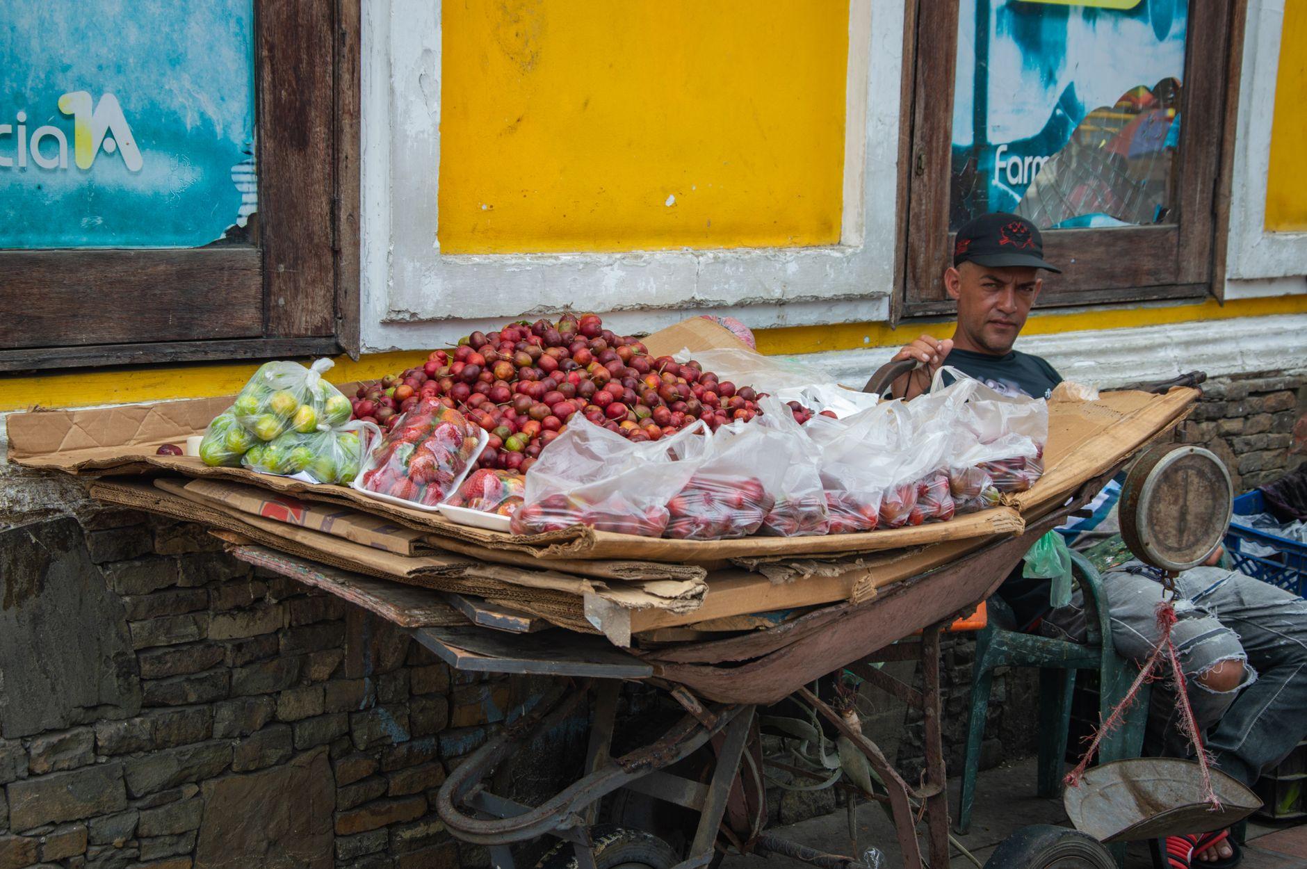 Purple Sticker, Red Sticker: A Field Guide to Paying at Colombian Street Stalls by QR