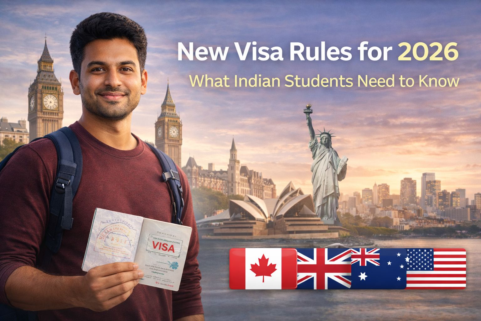 New Visa Rules for 2026: What Indian Students Need to Know (Country-wise Guide)