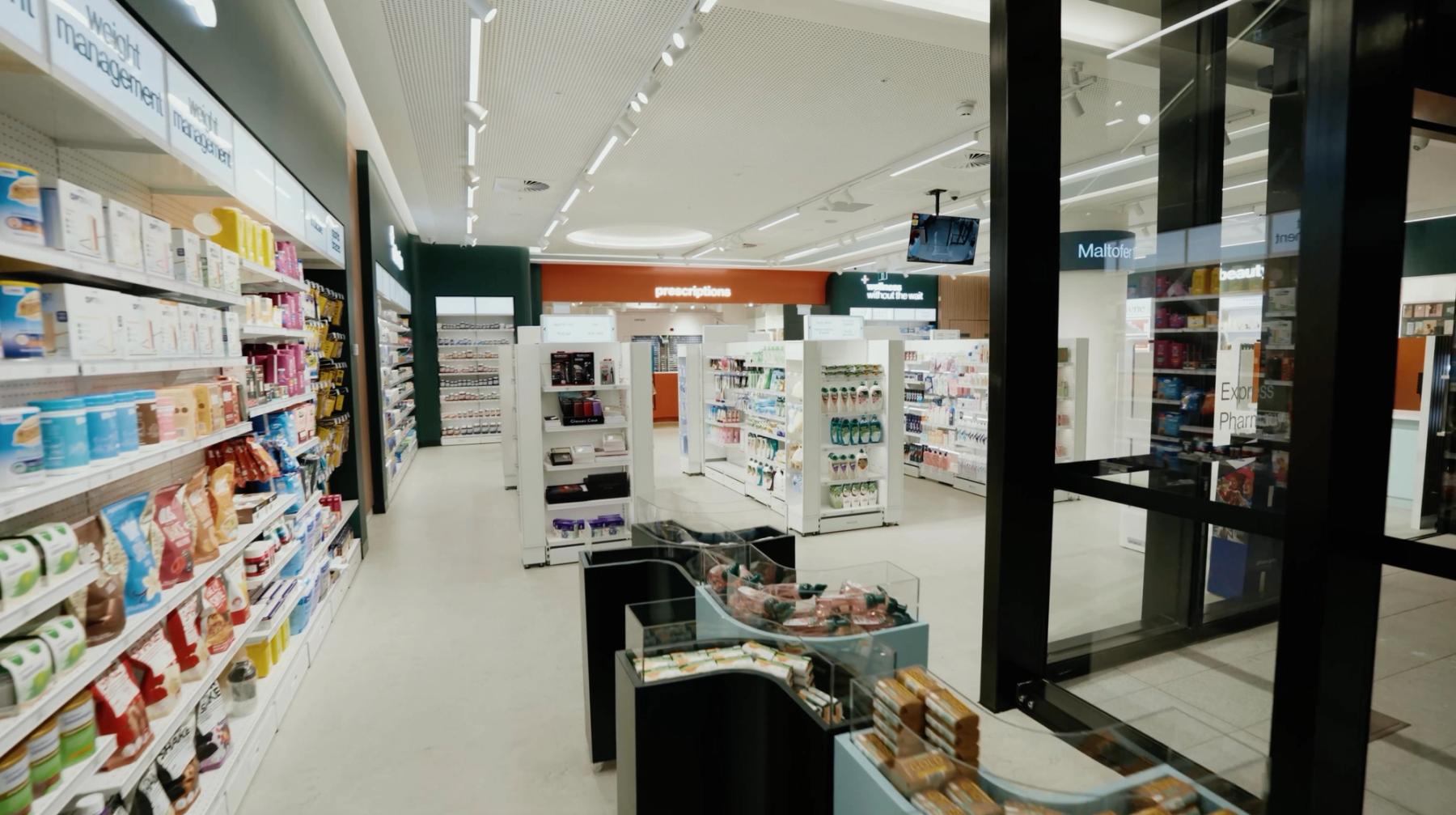 Dose Pharmacy - Pharmacy fitout for Pillar Commercial Projects.