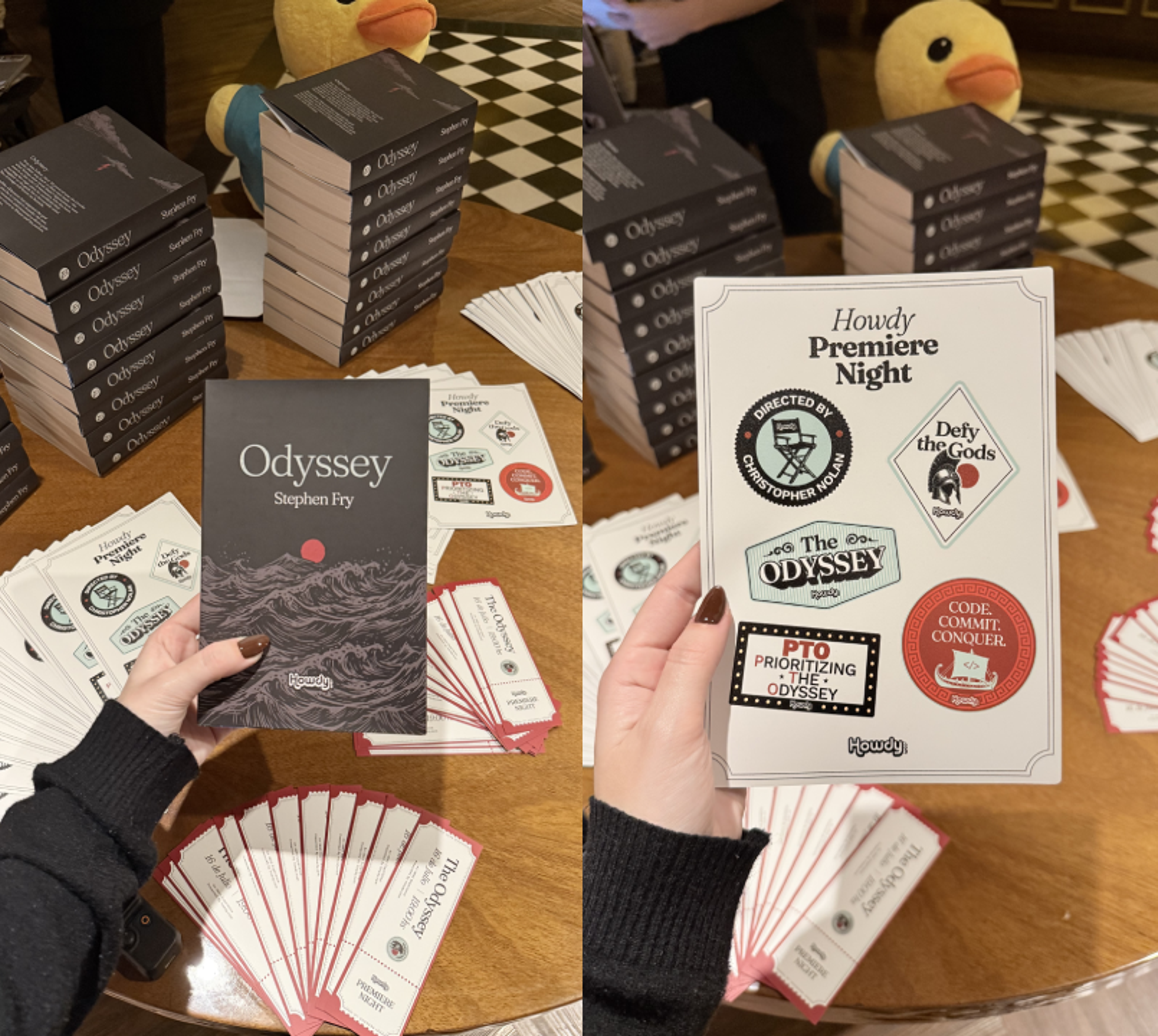Odyssey event merchandise