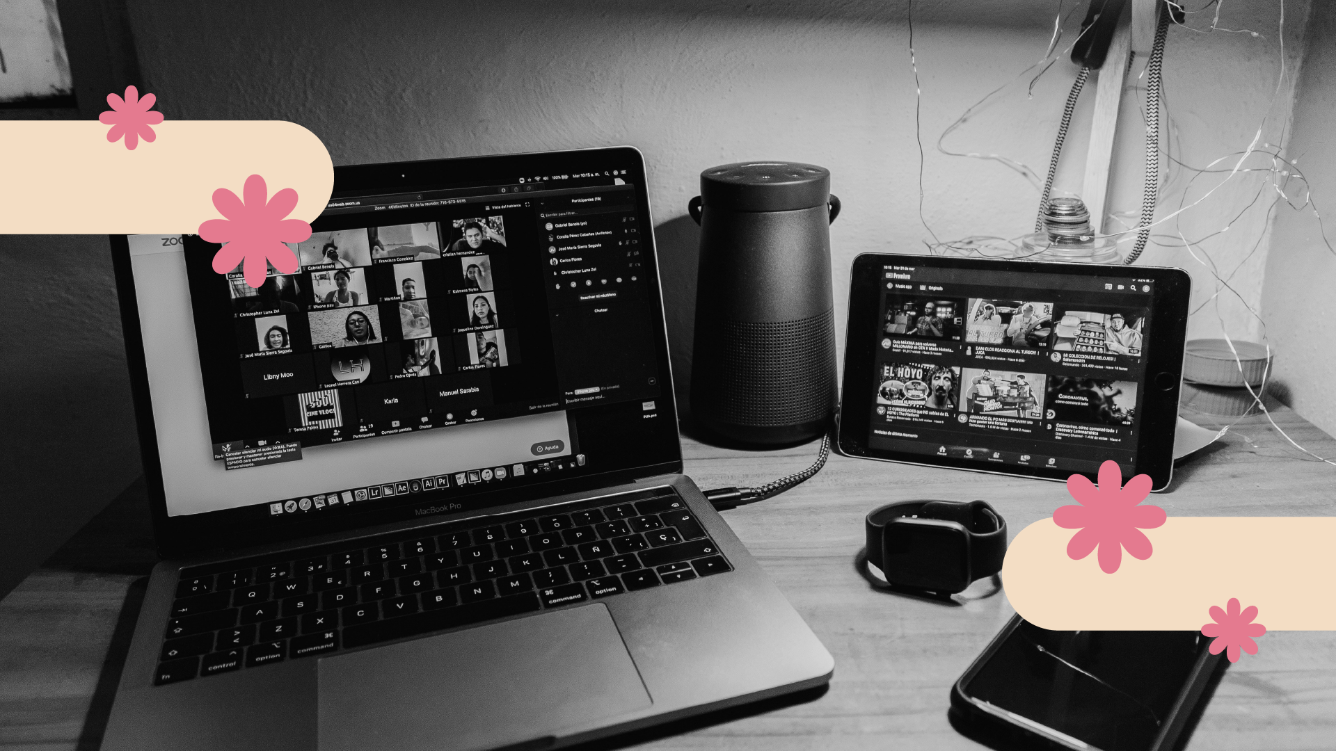 Videollamada entre un equipo remoto