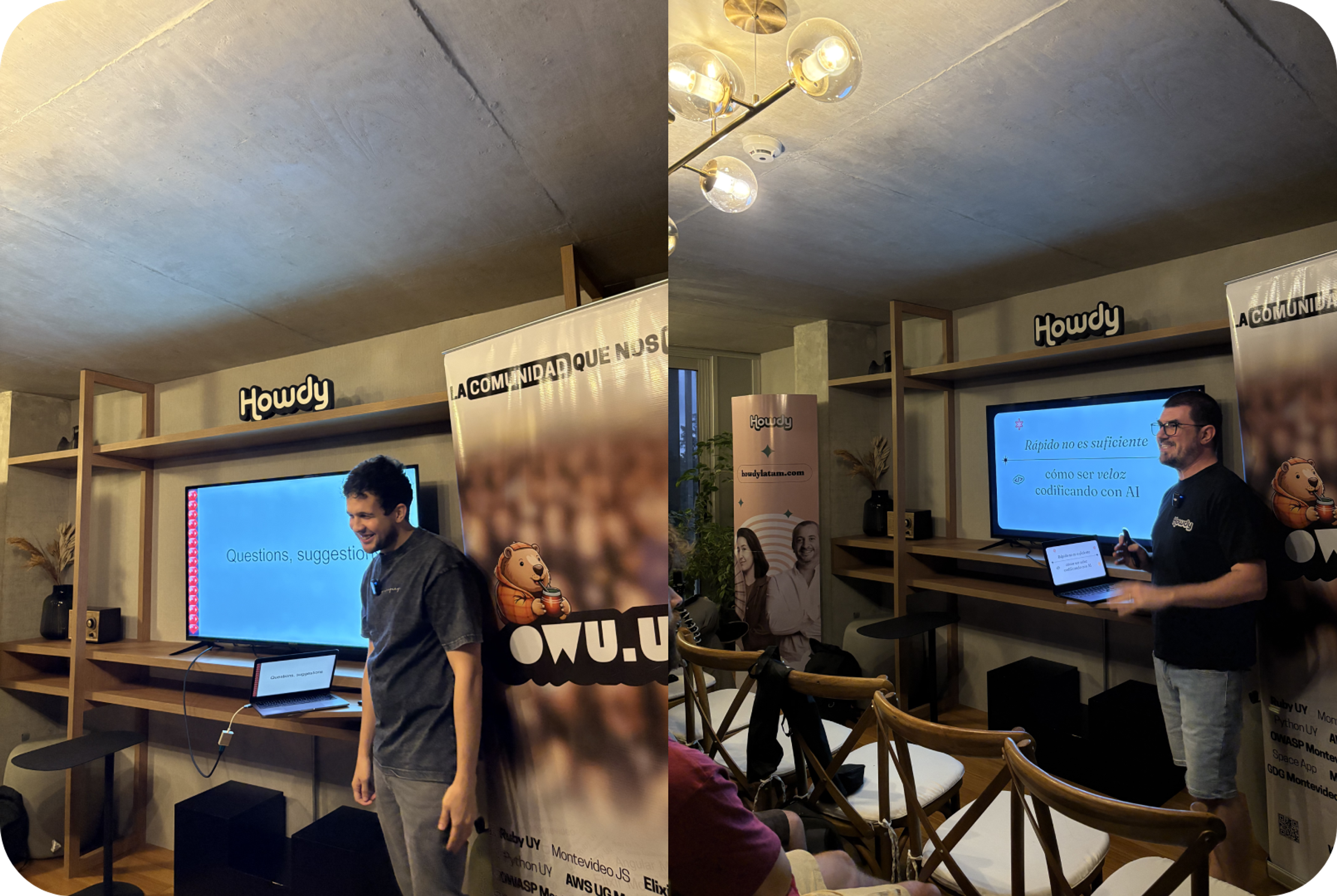 Speakers de la meetup de Ruby