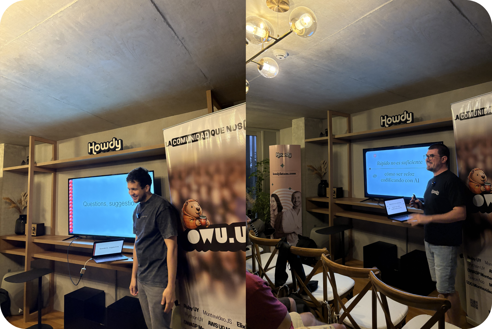 Speakers de la meetup de Ruby