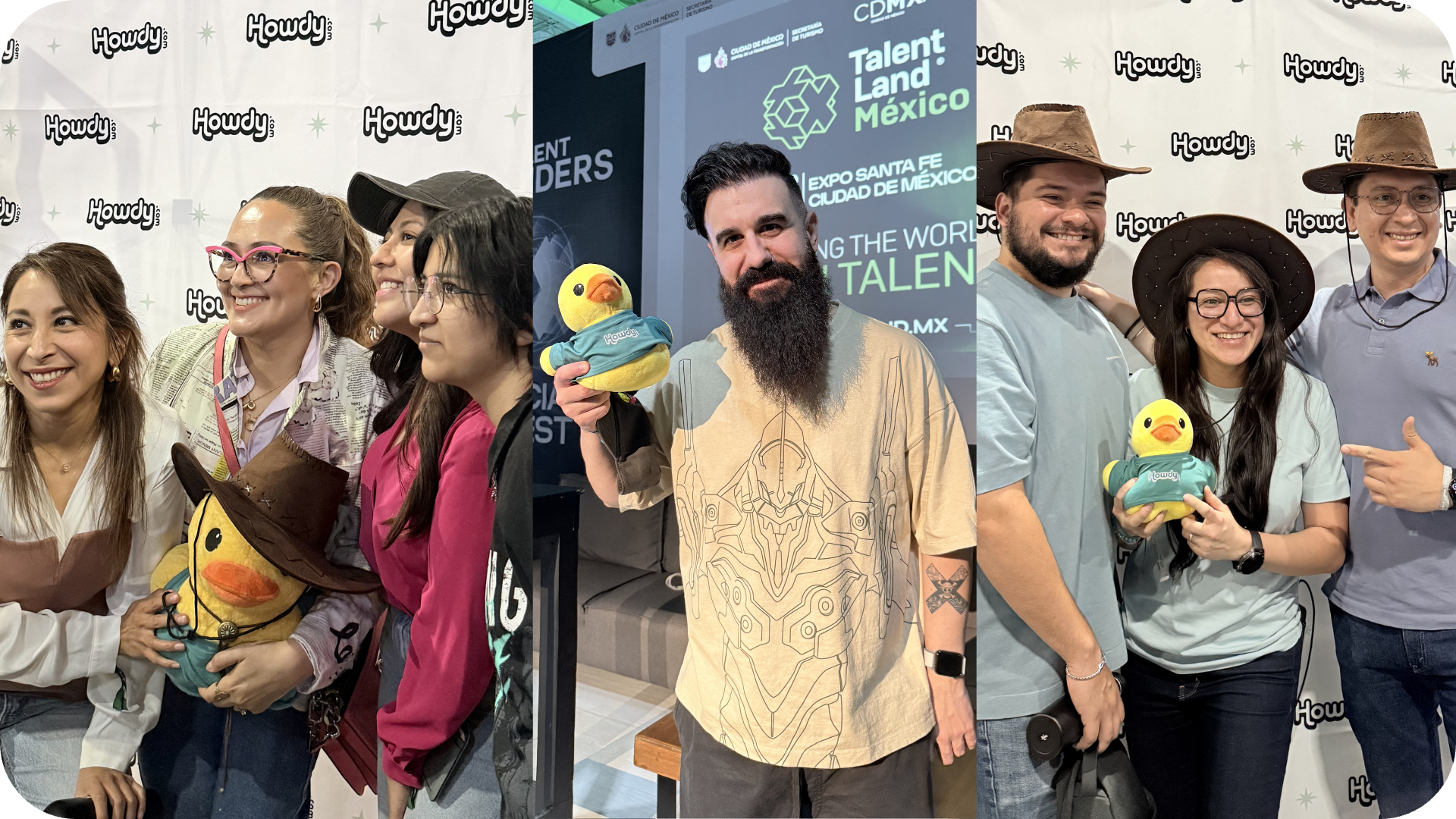 Profesionales tech se acercaron al stand de Howdy en Talent Land