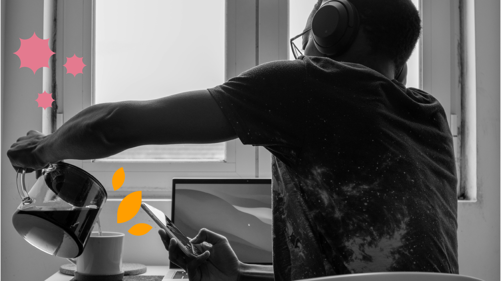 Desarrollador de software haciendo home office